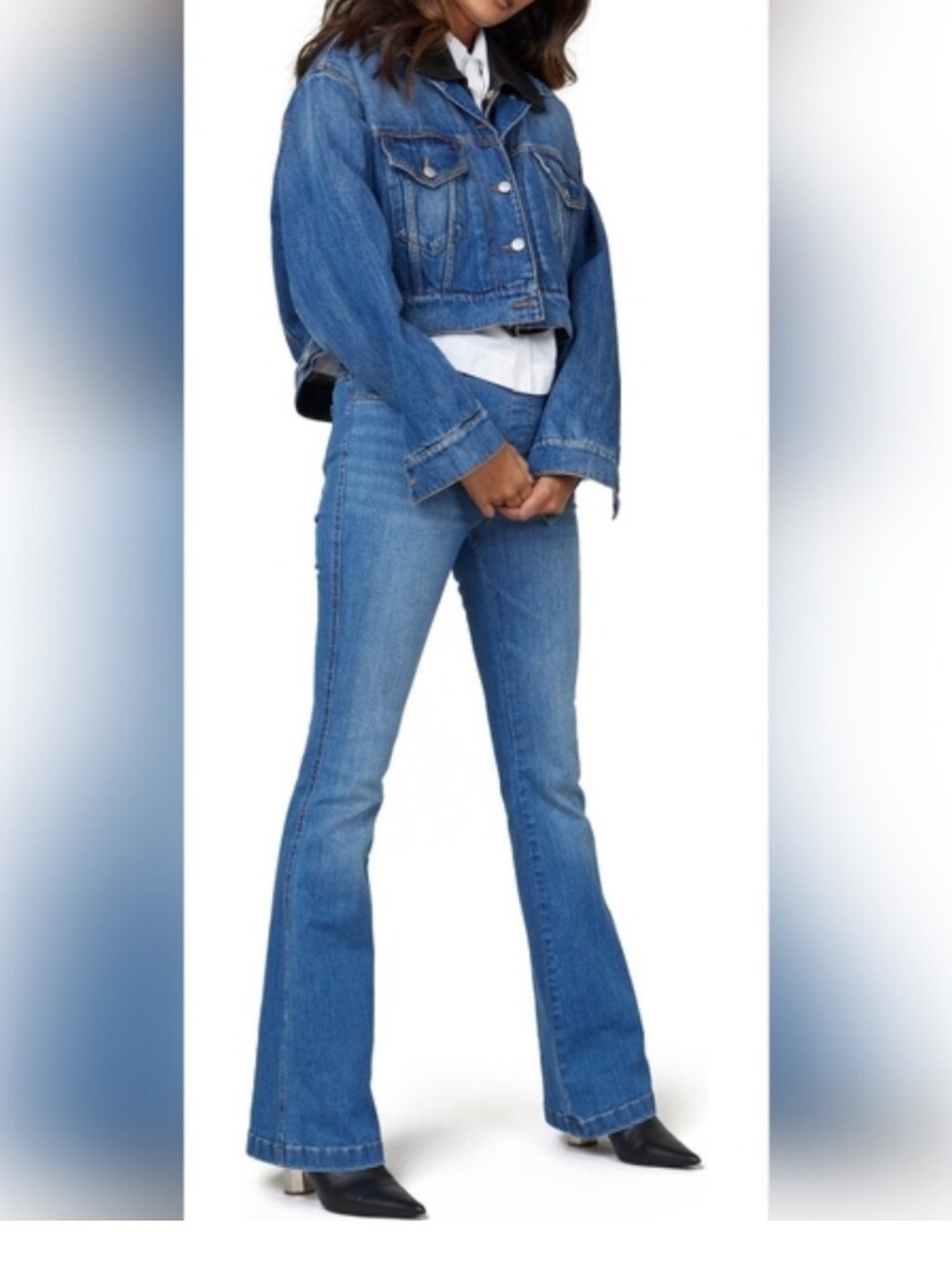 Spanx Pull On Stretch Flare Jeans XL Newer Model Like New